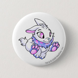 Badge Rond 5 Cm Bleu de Cybunny