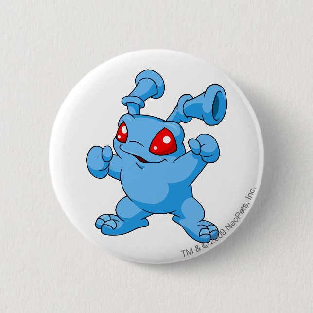 Badge Rond 5 Cm Bleu de Grundo (Devant)