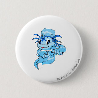Badge Rond 5 Cm Bleu de Koi