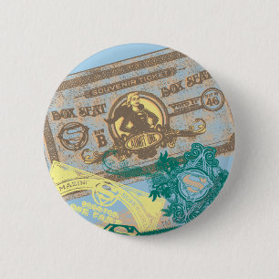Badge Rond 5 Cm Bleu de Seat de boîte de Supergirl
