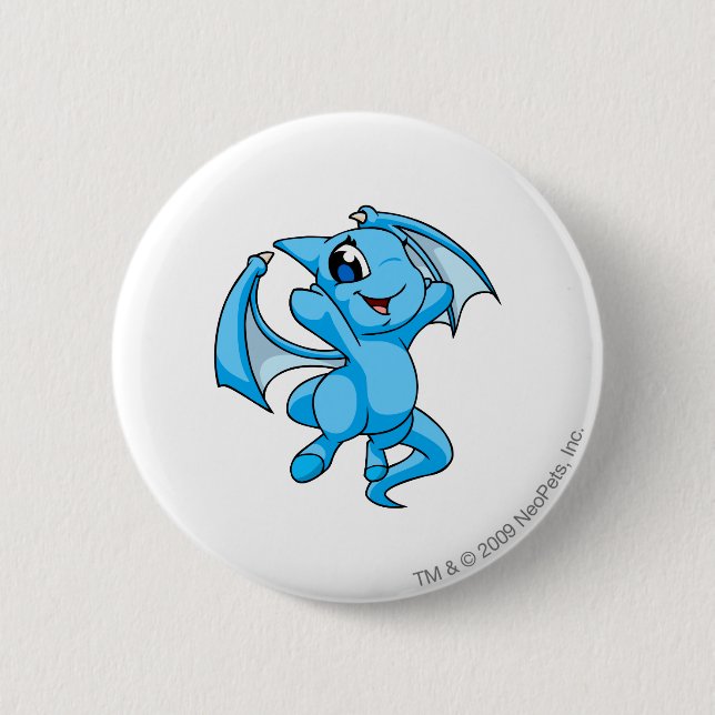 Badge Rond 5 Cm Bleu de Shoyru (Devant)