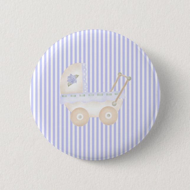 Badge Rond 5 Cm Bleu de voiture d'enfant (Devant)