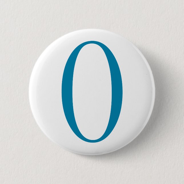 Badge Rond 5 Cm Bleu d'Obama O - bouton (Devant)