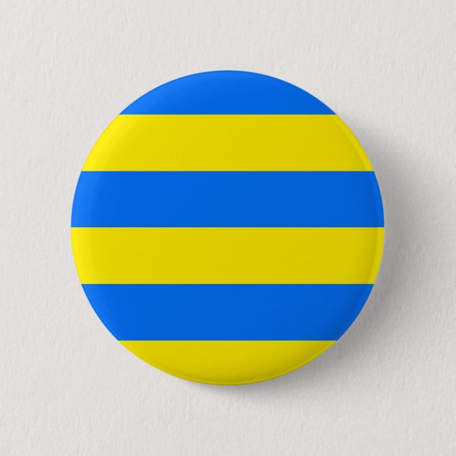 Badge Rond 5 Cm Bleu et jaune (Devant)