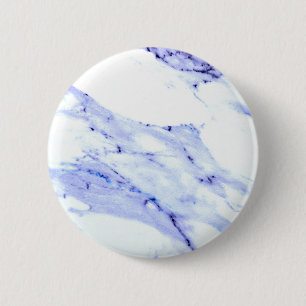 Badge Rond 5 Cm Bleu et Marbre blanc