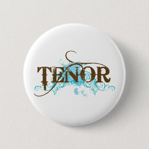 Badge Rond 5 Cm Bleu frais de tenor