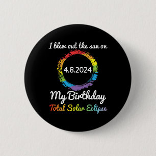 Badge Rond 5 Cm Bleu Le Soleil Sur 4 8 24 Mon Anniversaire Solaire