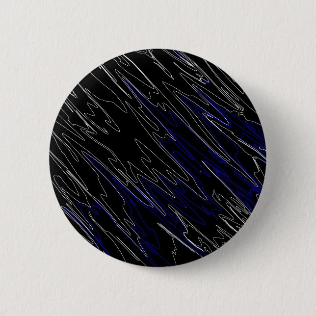 Badge Rond 5 Cm Bleu noir marbré (Devant)