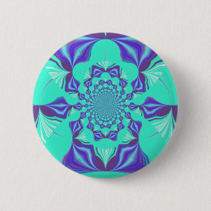 Badge Rond 5 Cm Bleu précieux