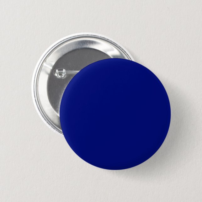 Badge Rond 5 Cm Bleu profond (Devant & derrière)