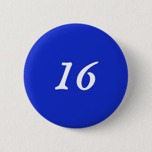 Badge Rond 5 Cm Bleu royal clair 16
