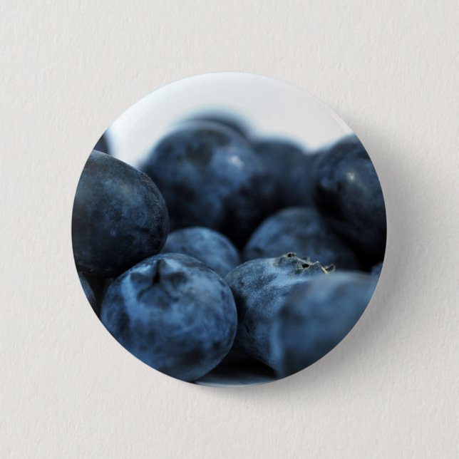 Badge Rond 5 Cm Bleuets frais mûrs (Devant)