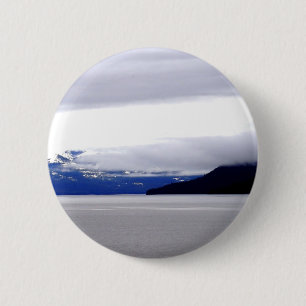 Badge Rond 5 Cm Bleus de l'Alaska