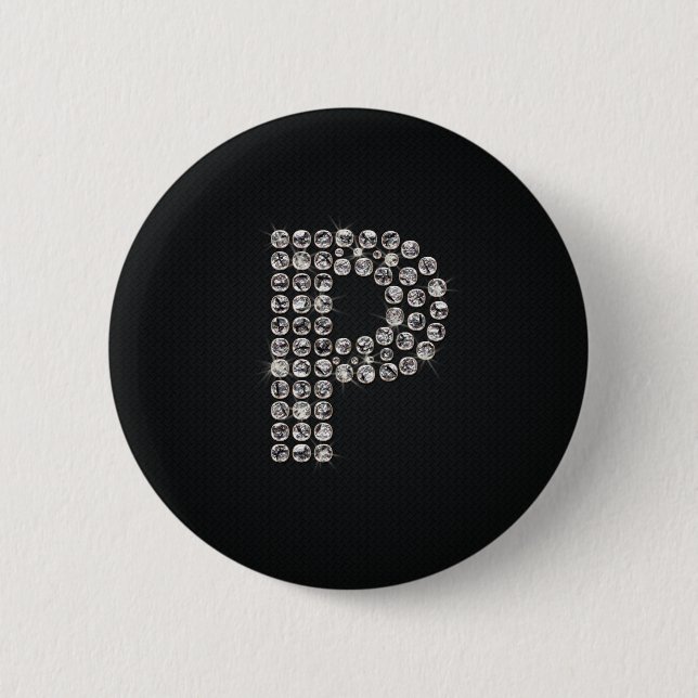Badge Rond 5 Cm bling - P (Devant)
