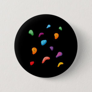 Badge Rond 5 Cm Bloc - Amoureux d'escalade de roche Grimpeur Sport