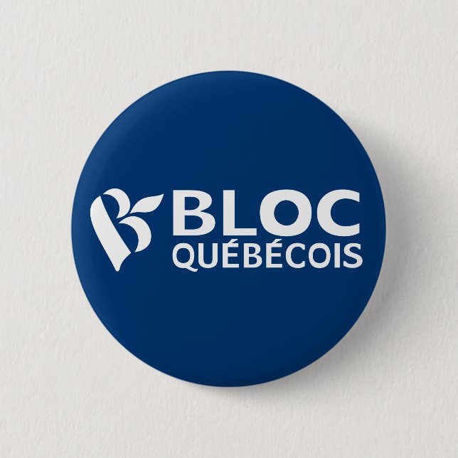 Badge Rond 5 Cm Bloc Québécois (Devant)