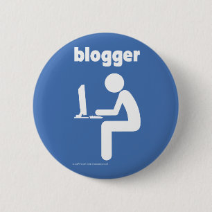 Badge Rond 5 Cm Blogger-couleur
