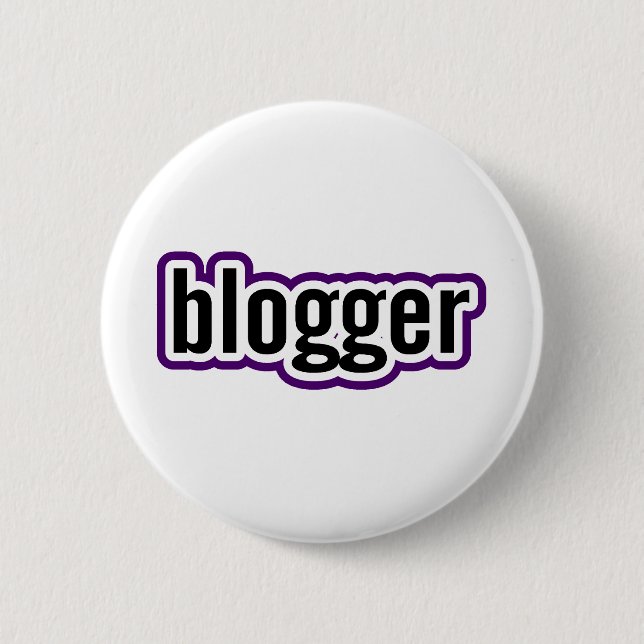 Badge Rond 5 Cm Blogueur (Devant)