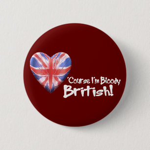 Badge Rond 5 Cm Bloody les Anglais