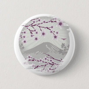 Badge Rond 5 Cm Blossom de la lavande