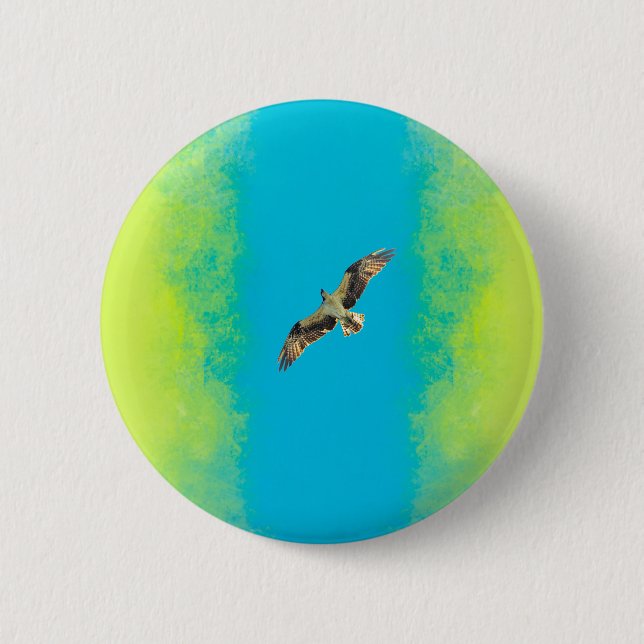 Badge Rond 5 Cm Blue and yellow (Devant)