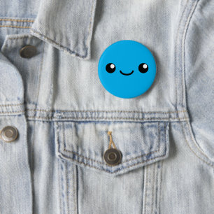 Badge Rond 5 Cm Blue Cutie