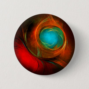Badge Rond 5 Cm Blue Eye Moderne Abstrait Art Cool Motif #16