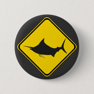 Badge Rond 5 Cm Blue Marlin Crossing !