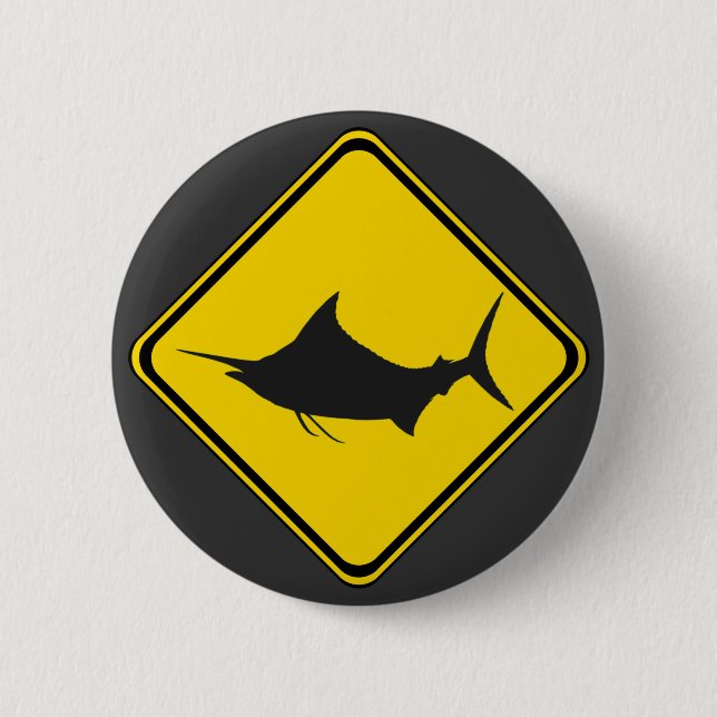 Badge Rond 5 Cm Blue Marlin Crossing ! (Devant)