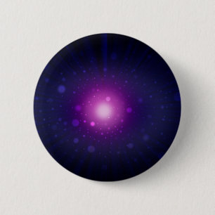 Badge Rond 5 Cm Blue Purple Space Galaxy étoiles Abstrait