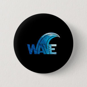 Badge Rond 5 Cm Blue Wave Vote Président Démocratique 2020 Résiste