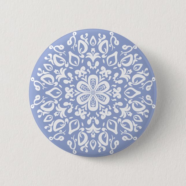 Badge Rond 5 Cm Blueberry Mandala (Devant)