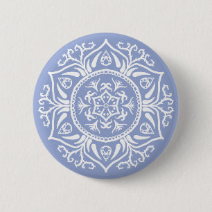 Badge Rond 5 Cm Blueberry Mandala