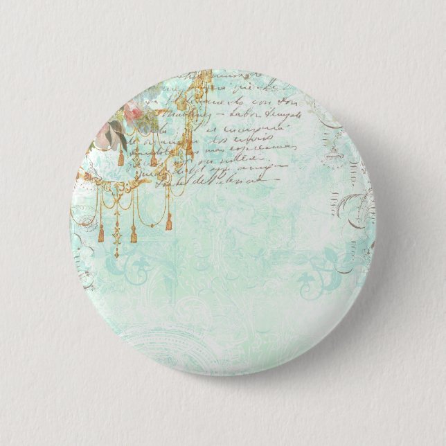 Badge Rond 5 Cm Bluebird & Tassels (Devant)
