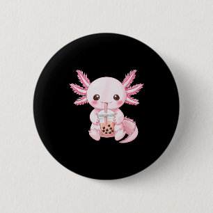Badge Rond 5 Cm Boba Anime Kawaii Axolotl