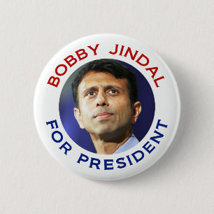 Badge Rond 5 Cm Bobby Jindal pour le président