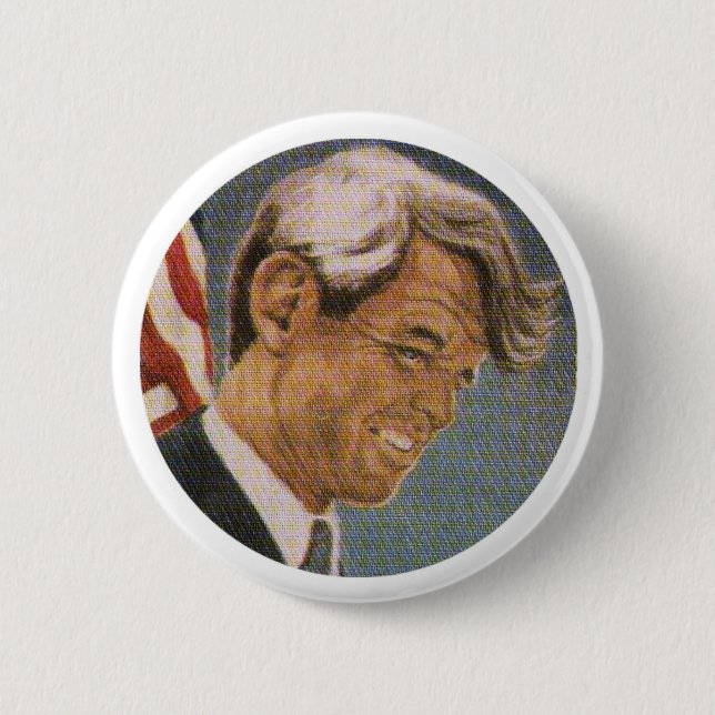 Badge Rond 5 Cm Bobby Kennedy (Devant)