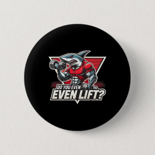 Badge Rond 5 Cm Bodybuilder Shark Lover Salle De Fitness Fitout Bo