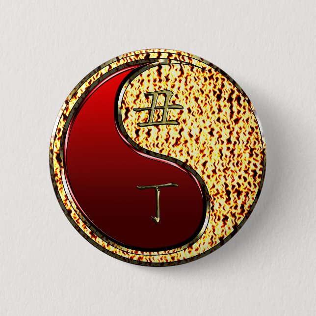 Badge Rond 5 Cm Bœuf de feu (Devant)