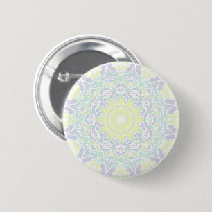 Badge Rond 5 Cm Boho coloré géométrique complexe Hippie Mandala