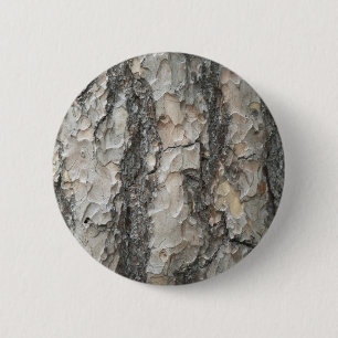 Badge Rond 5 Cm Bois de pin d'écorce