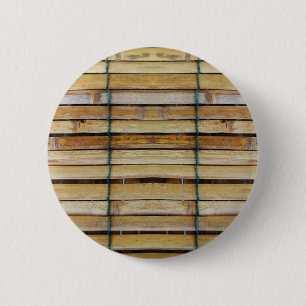 Badge Rond 5 Cm Bois d'époque en bois