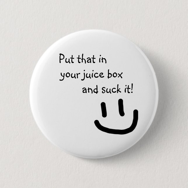 Badge Rond 5 Cm Boîte à jus (Devant)
