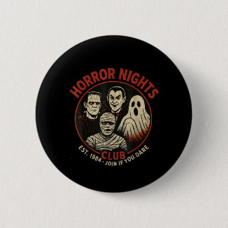 Badge Rond 5 Cm Boîte de nuit horreur Halloween classique vintage