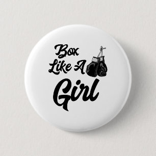 Badge Rond 5 Cm Boîte Drôle Comme Une Fille T Chemise T Gant De Bo