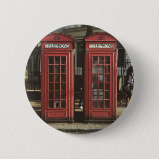 Badge Rond 5 Cm Boîte téléphonique Londres