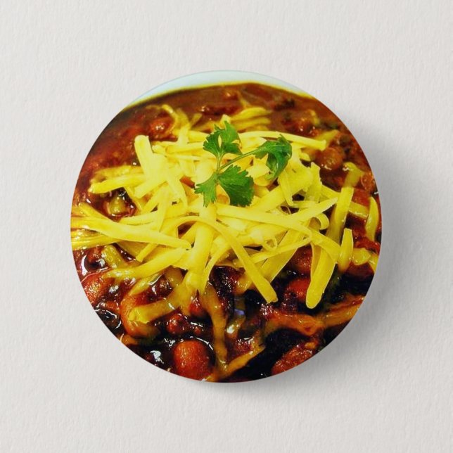 Badge Rond 5 Cm Bols de fromage de piment de nourriture (Devant)