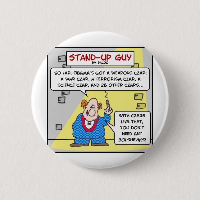 Badge Rond 5 Cm bolsheviks de tsars d'obama (Devant)