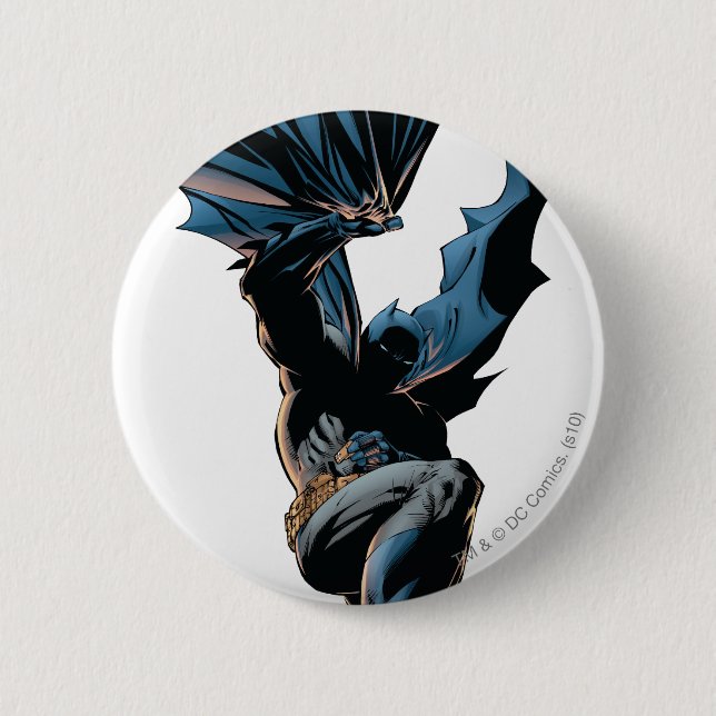 Badge Rond 5 Cm Bombardement de Batman (Devant)
