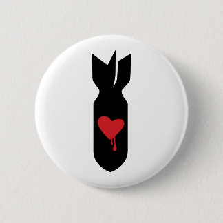 Badge Rond 5 Cm Bombardier d'amour